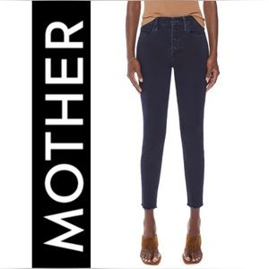 NWOT💝MOTHER The Pixie Ankle Fray Hem Skinny Jeans in Holding Hands Size 24